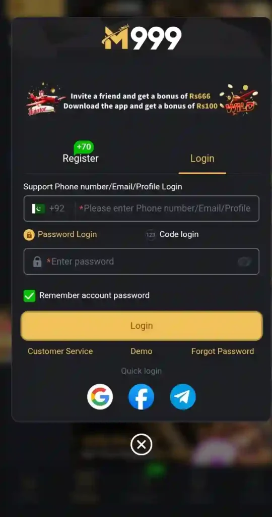 M999 Login