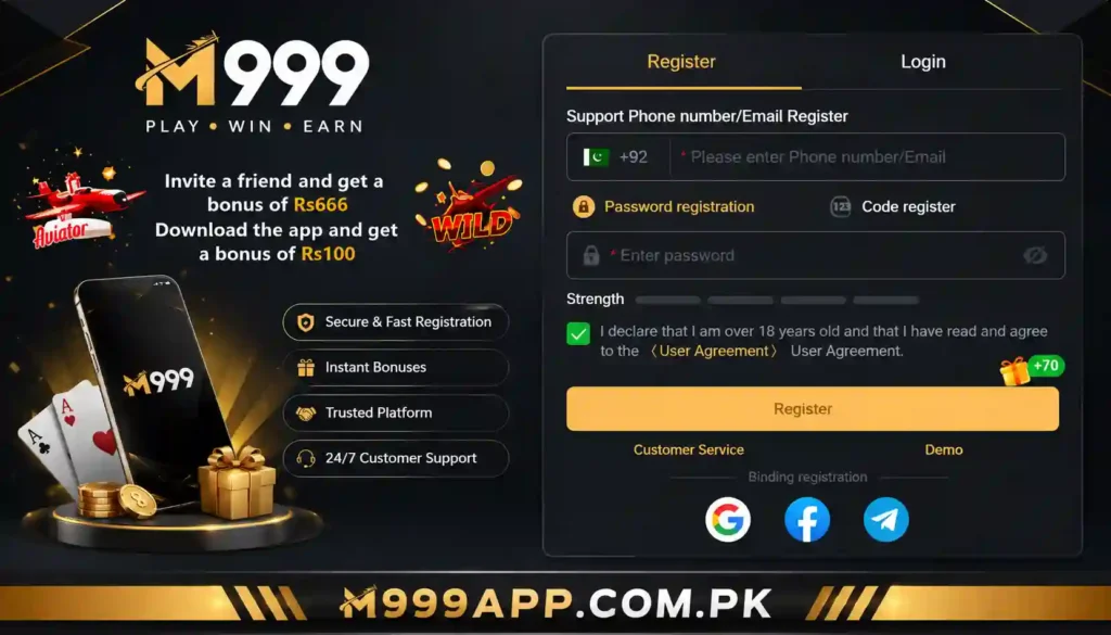 Register M999 Game